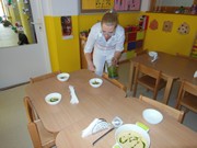 Zelenina Bonduele, ve školce vaří pan Uher Lukáš